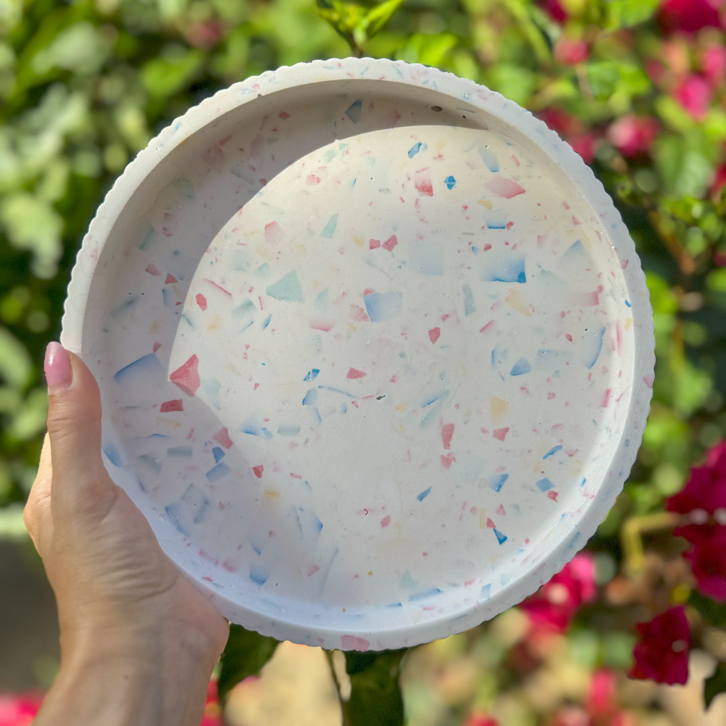 Round Terrazzo Tray